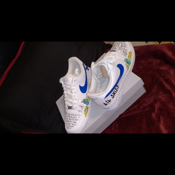 lil skies custom air forces
